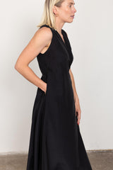 Black wrap dress