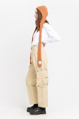 Rust alpaca balaclava scarf