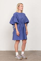 Violet short drawstring dress
