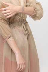 Light beige kimono coat
