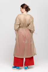 Light beige kimono coat