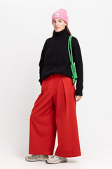 Black merino turtleneck sweater