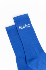 Blue rib logo socks