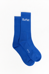Blue rib logo socks