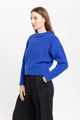 Royal blue alpaca sweater