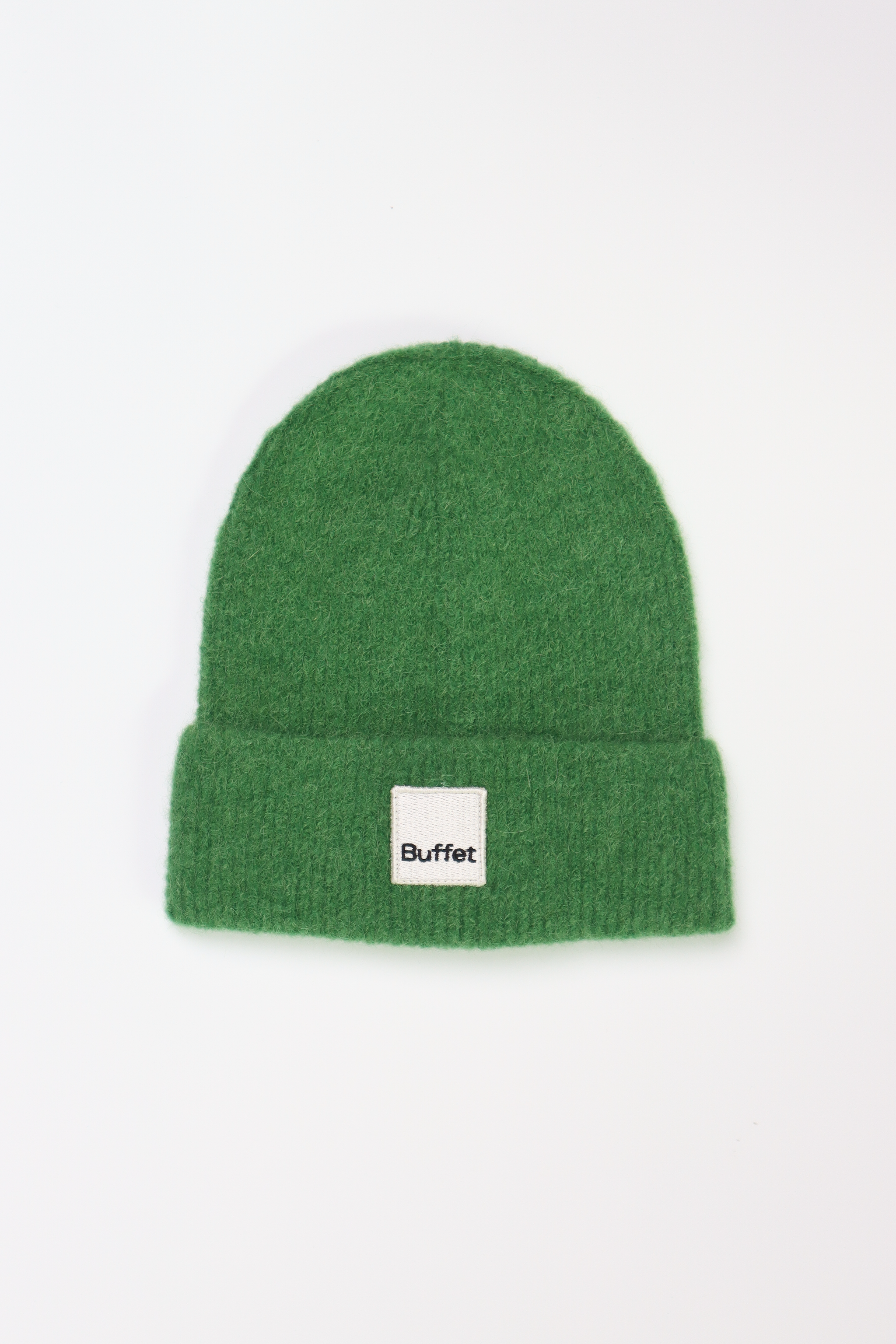 Green classic alpaca beanie