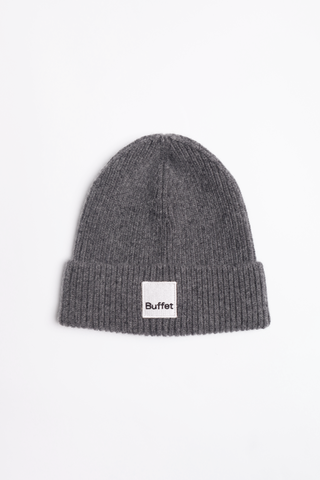 Heather grey classic merino beanie
