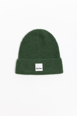 Moss green classic alpaca beanie