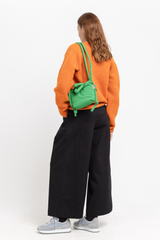 Orange alpaca cardigan