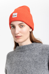 Red classic alpaca beanie