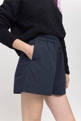 Black elasticated shorts