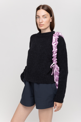 Black alpaca sweater