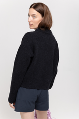 Black alpaca sweater