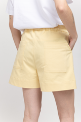 Yellow elasticated shorts