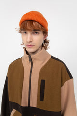 Orange classic alpaca beanie