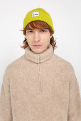 Lime green classic beanie