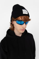 Black classic merino beanie