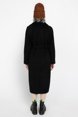 Black wrap coat