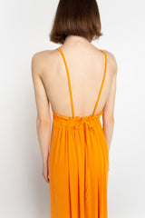 Orange halter dress