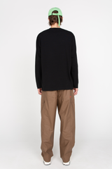 Black long-sleeve T-shirt