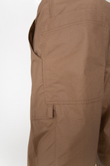 Brown straight leg trousers